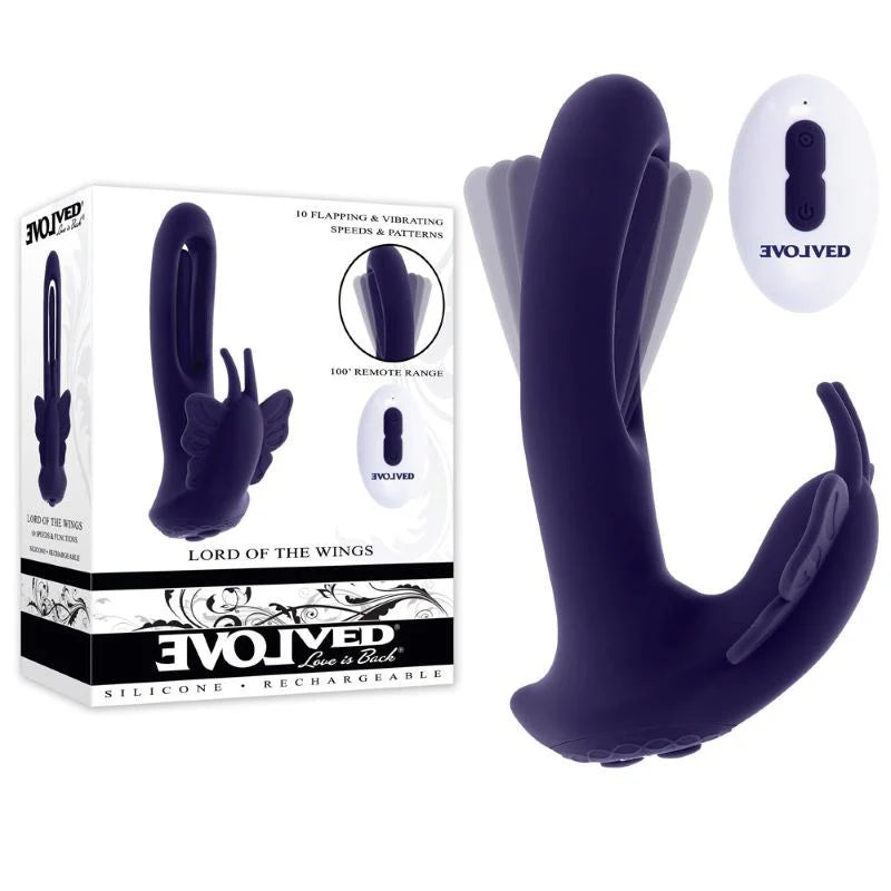 Lord of the Wings Silicone Rechargeable Vibrator