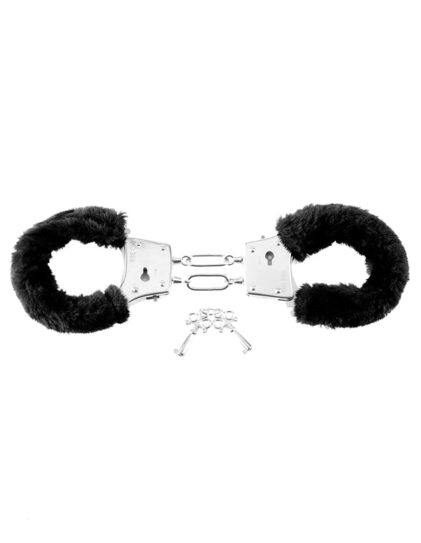 Beginner's Furry Cuffs Black