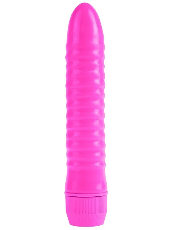 Neon Ribbed Rocket Pink