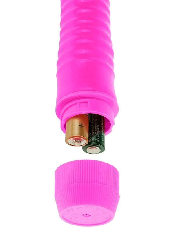 Neon Ribbed Rocket Pink
