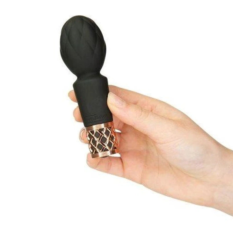 Secrets Pleasure Massager Luxurious Mini Massager-Black/Rose Gold