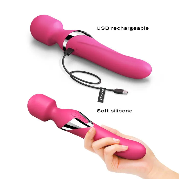 Dual Orgasms Vibrator & Clitoral Stimulator - Magenta