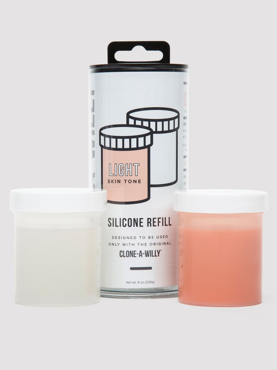 Clone-A-Willy Light Skin Tone Silicone Refill Kit