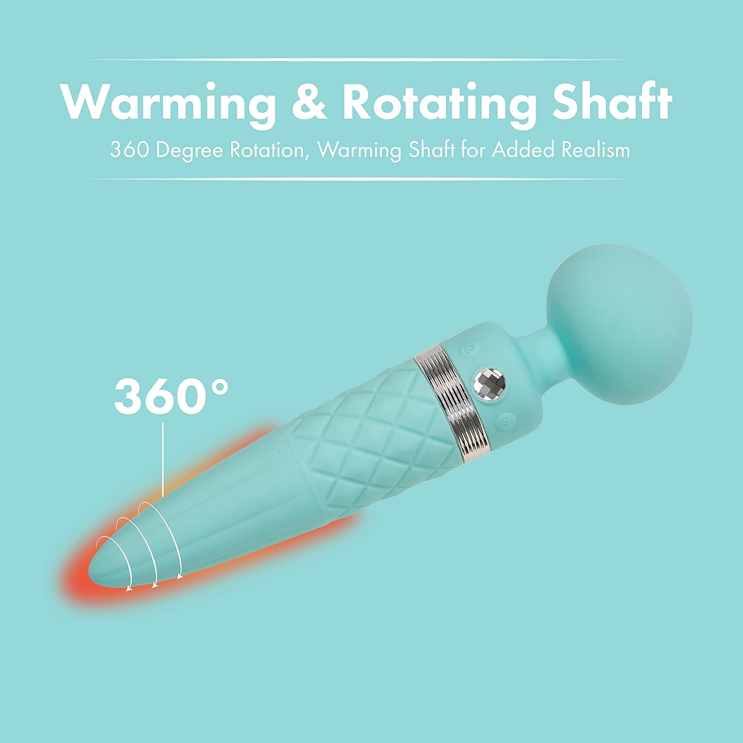 Sultry Luxurious Dual-Ended Warming Massager - Teal