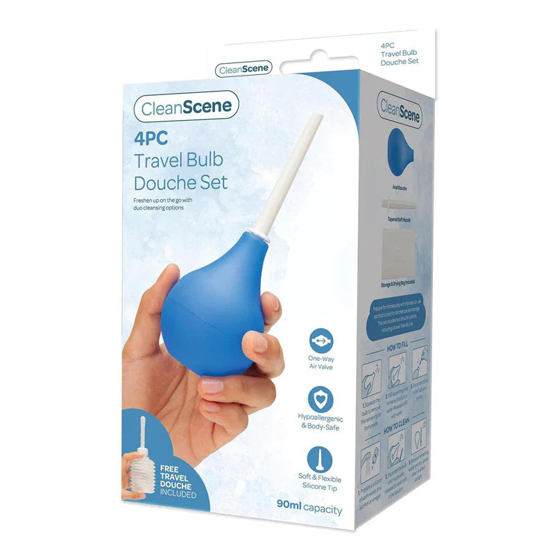 4PC Travel Bulb Douche Set