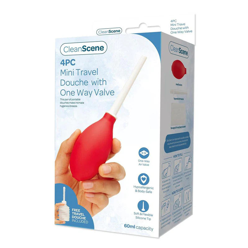 4PC Mini Travel Douche Set