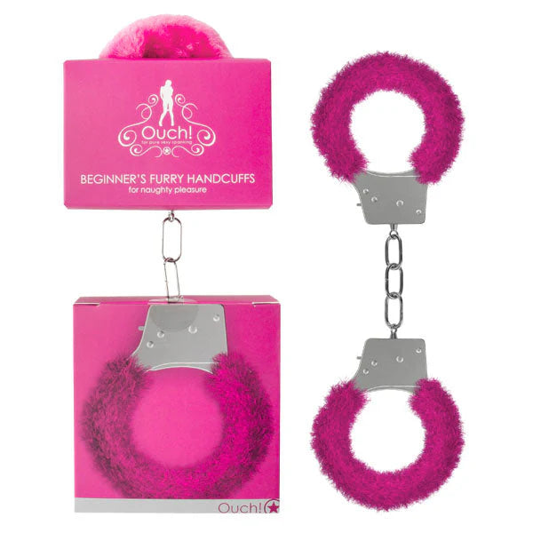 Beginner's Furry Handcuffs Pink
