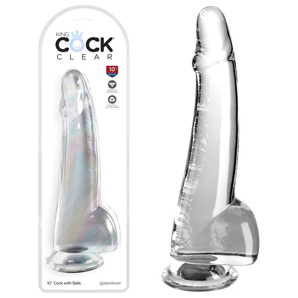 King Cock 10" Clear
