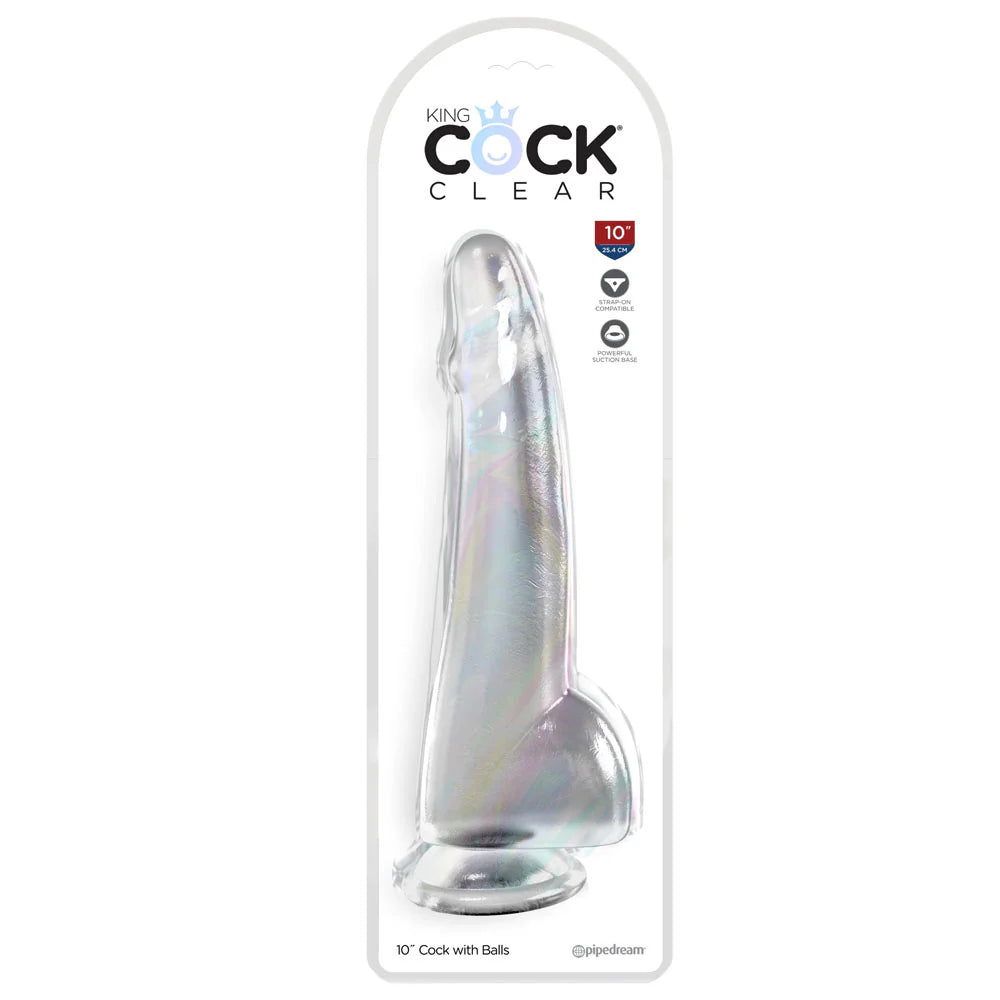 King Cock 10" Clear