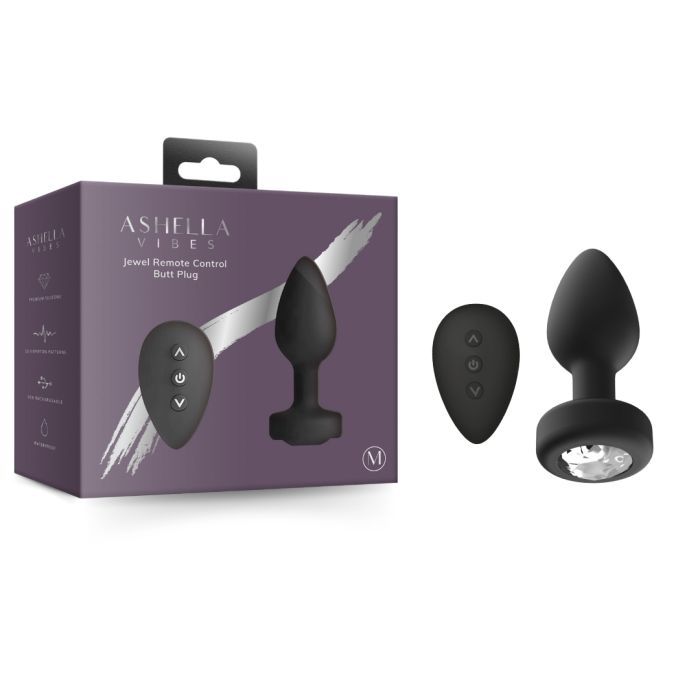 Ashella Jewel Remote Control Butt Plug Medium