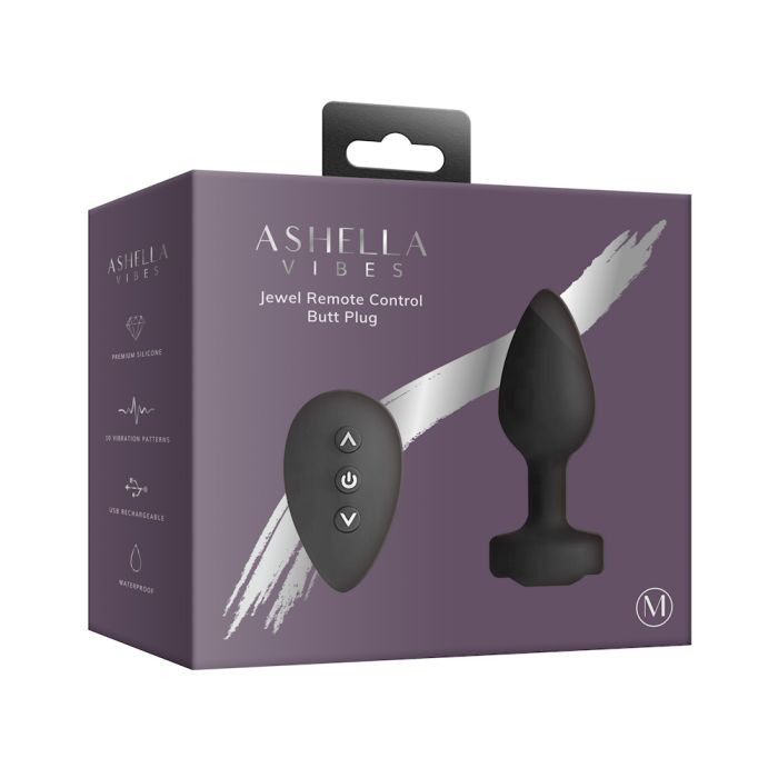 Ashella Jewel Remote Control Butt Plug Medium