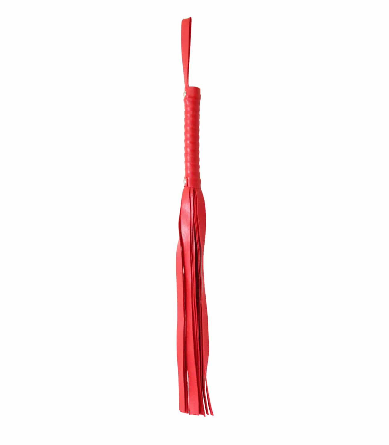 Red PU Flogger