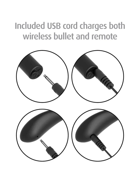 Remote Control Performance Pro Vibrating Cock Ring & Bullet