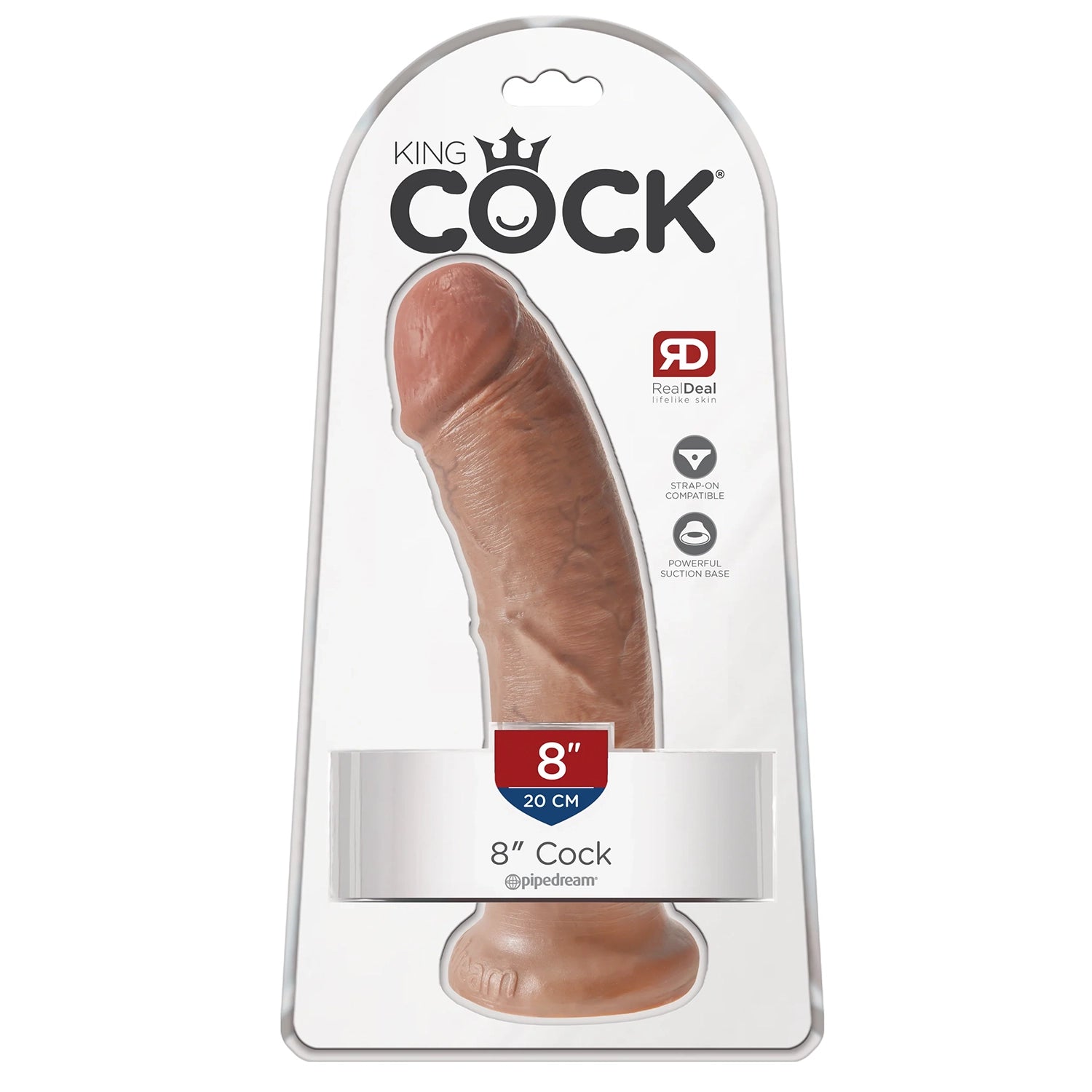 King Cock 8" Cock Tan