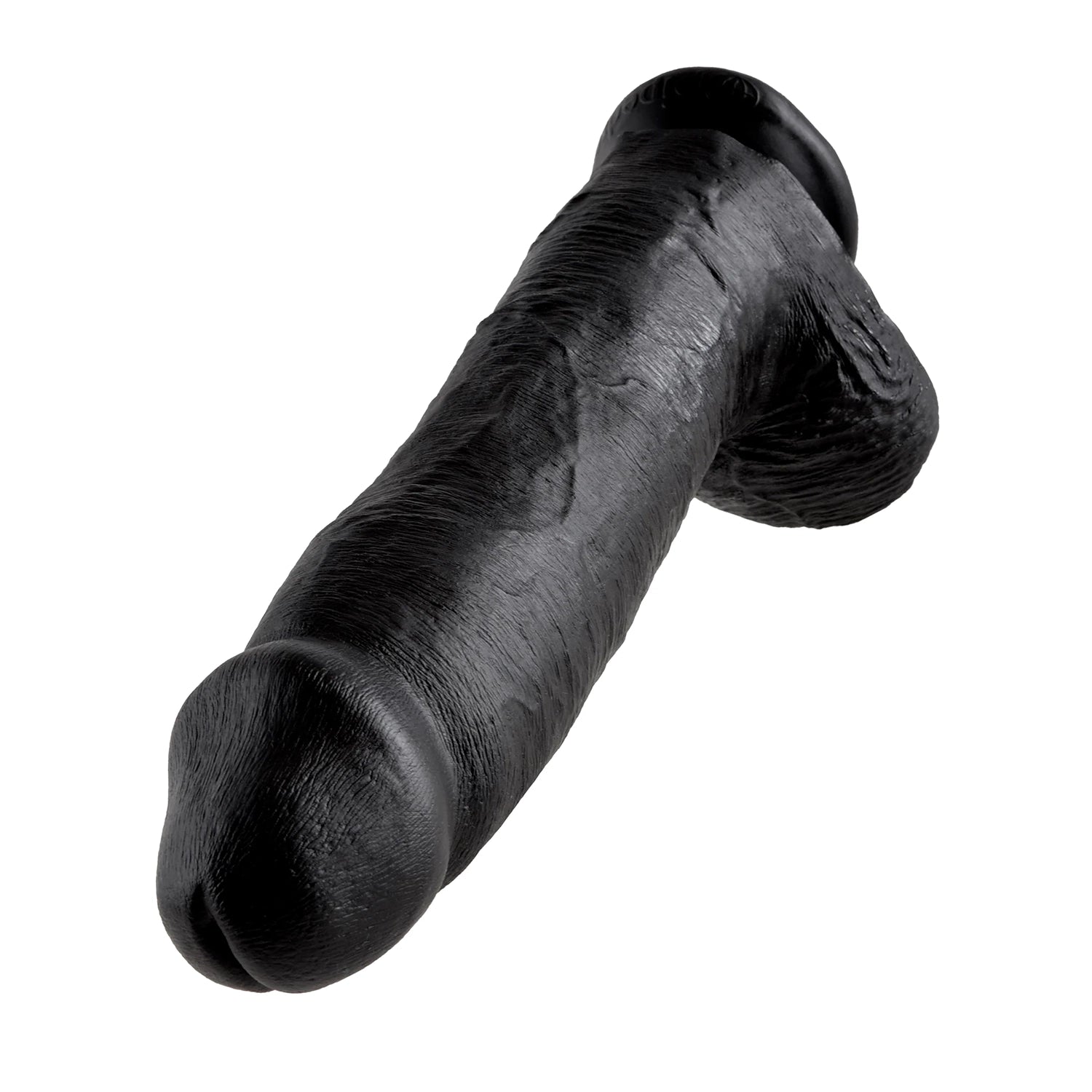 King Cock 12" with balls Black