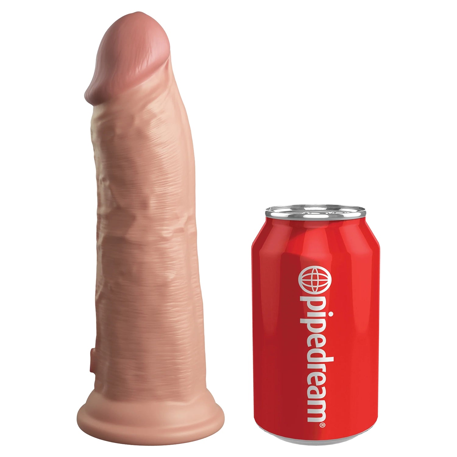 King Cock 8" Vibrate/Dual Dense Silicone Elite