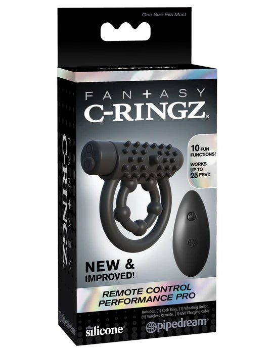 Remote Control Performance Pro Vibrating Cock Ring & Bullet