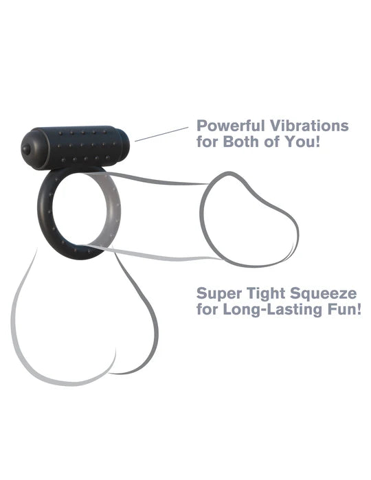 The Wingman Vibrating Cock Ring with Waterproof Bullet