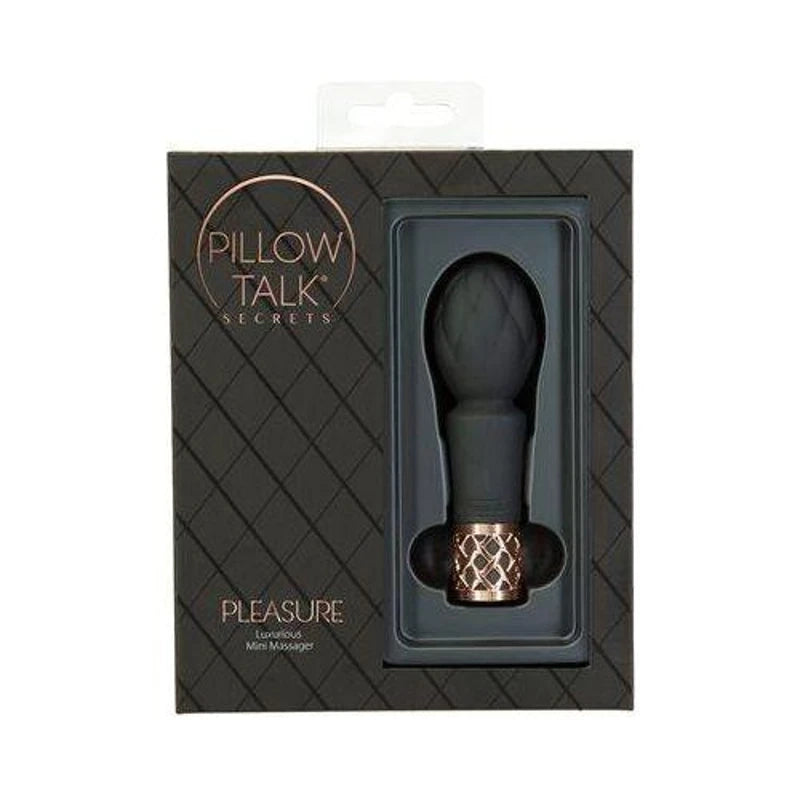 Secrets Pleasure Massager Luxurious Mini Massager-Black/Rose Gold