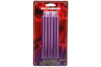 Japanese Drip Candles Purple
