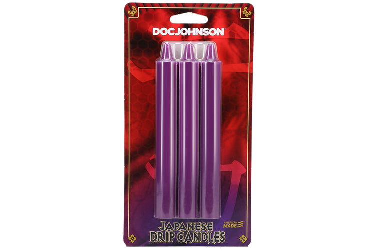 Japanese Drip Candles Purple