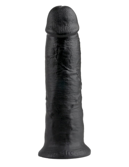 8” King Cock with Balls Black