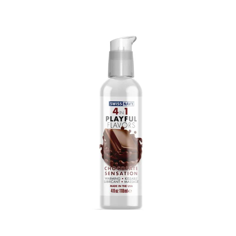 4 in 1 Playful Flavors Chocolate Sensation Lube 118ml