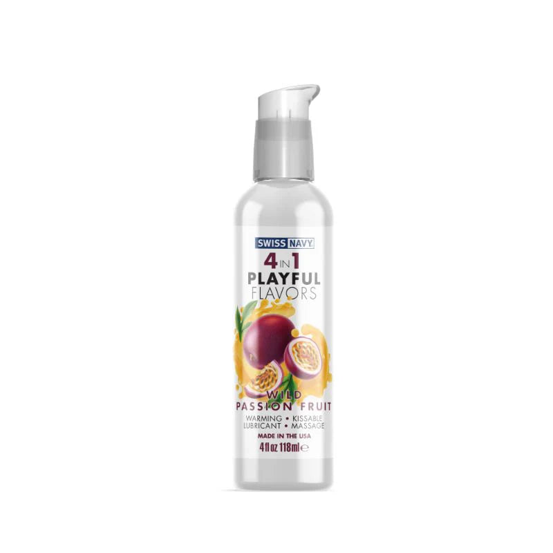 4 in 1 Playful Flavors Wild Passionfruit Lube 118ml