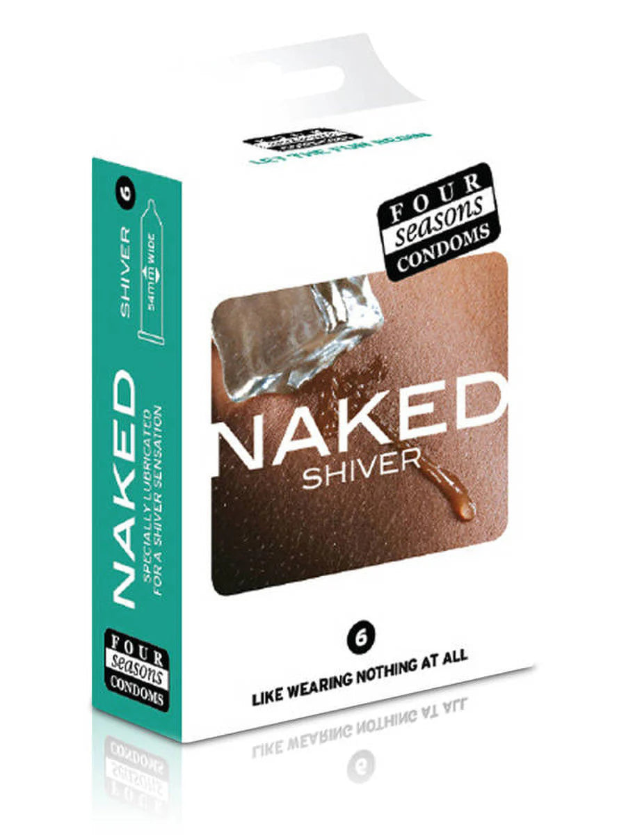 Naked Shiver 54mm Condom 6 Pack