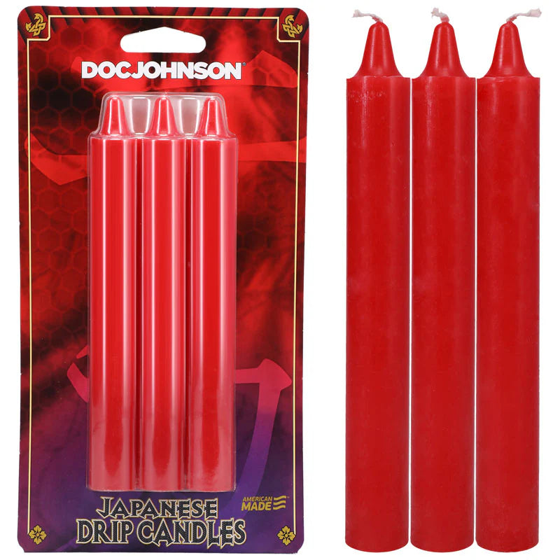 Japanese Drip Candles Red