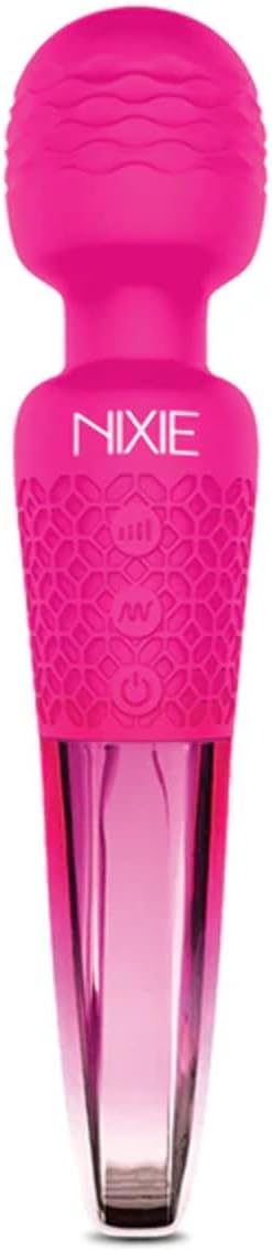 Nixie Rechargable Wand Massager, Pink Ombre Metallic