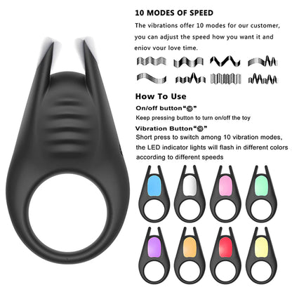 Lucas II Remote Control Vibrating Cock Ring