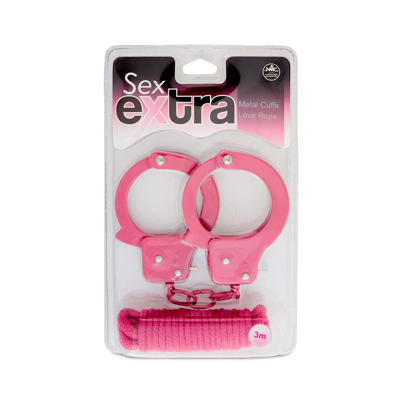 Metal Cuffs Love Rope Bright Pink