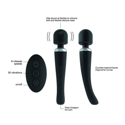 Dorcel Mega Wand External Stimulator - Black