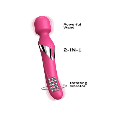 Dual Orgasms Vibrator & Clitoral Stimulator - Magenta