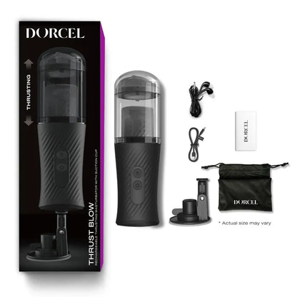 Thrust Blow Rechargeable Thrusting Masturbator with Suction Cup