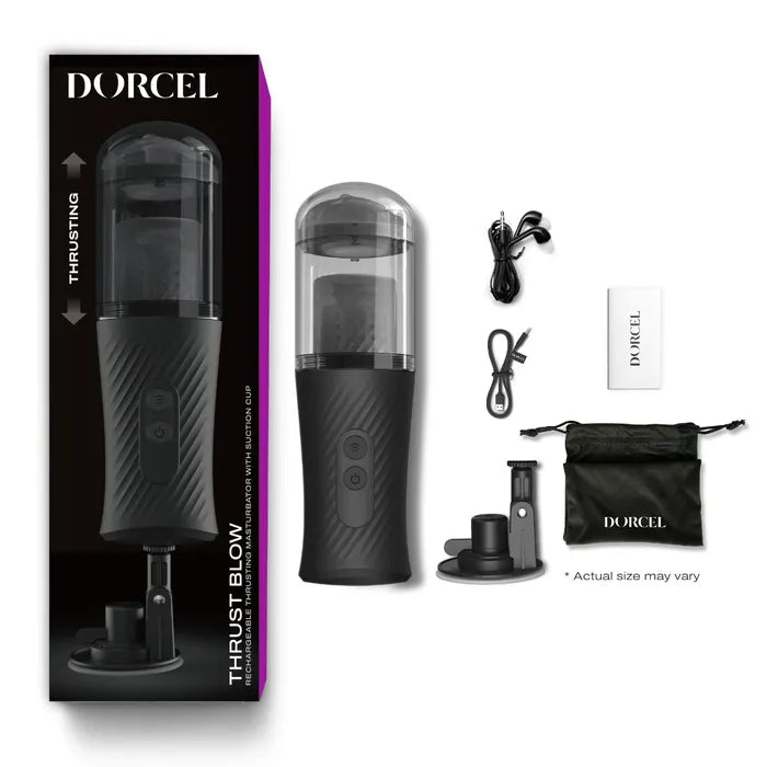 Thrust Blow Rechargeable Thrusting Masturbator with Suction Cup