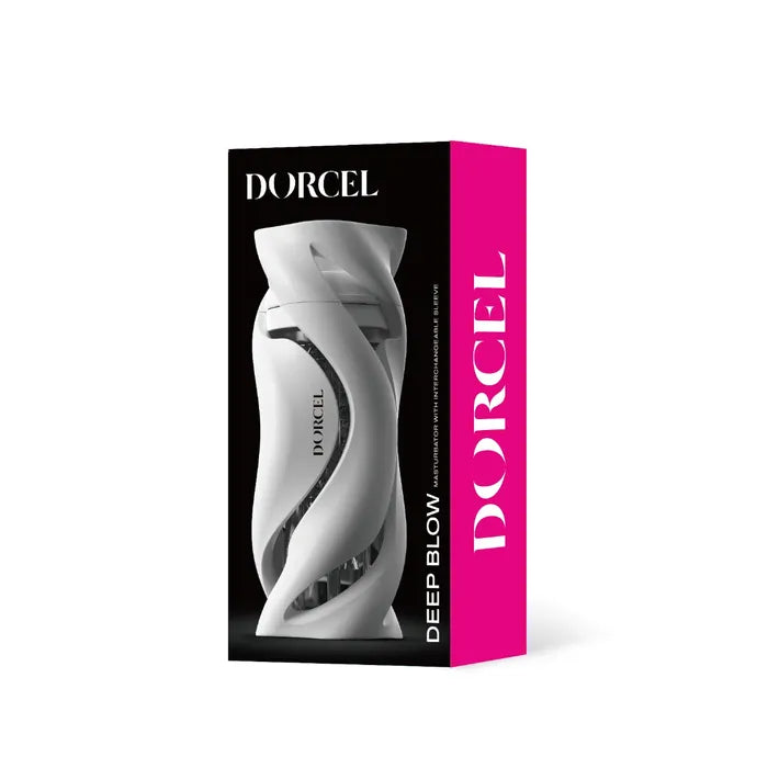 Deep Blow Masturbator with Interchangeable Sleeve - White