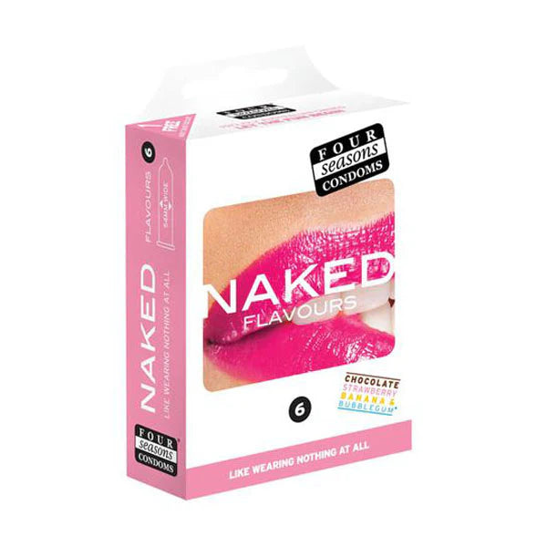 Naked Flavours 54mm Condoms 6 Pack