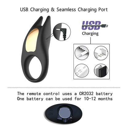 Lucas II Remote Control Vibrating Cock Ring