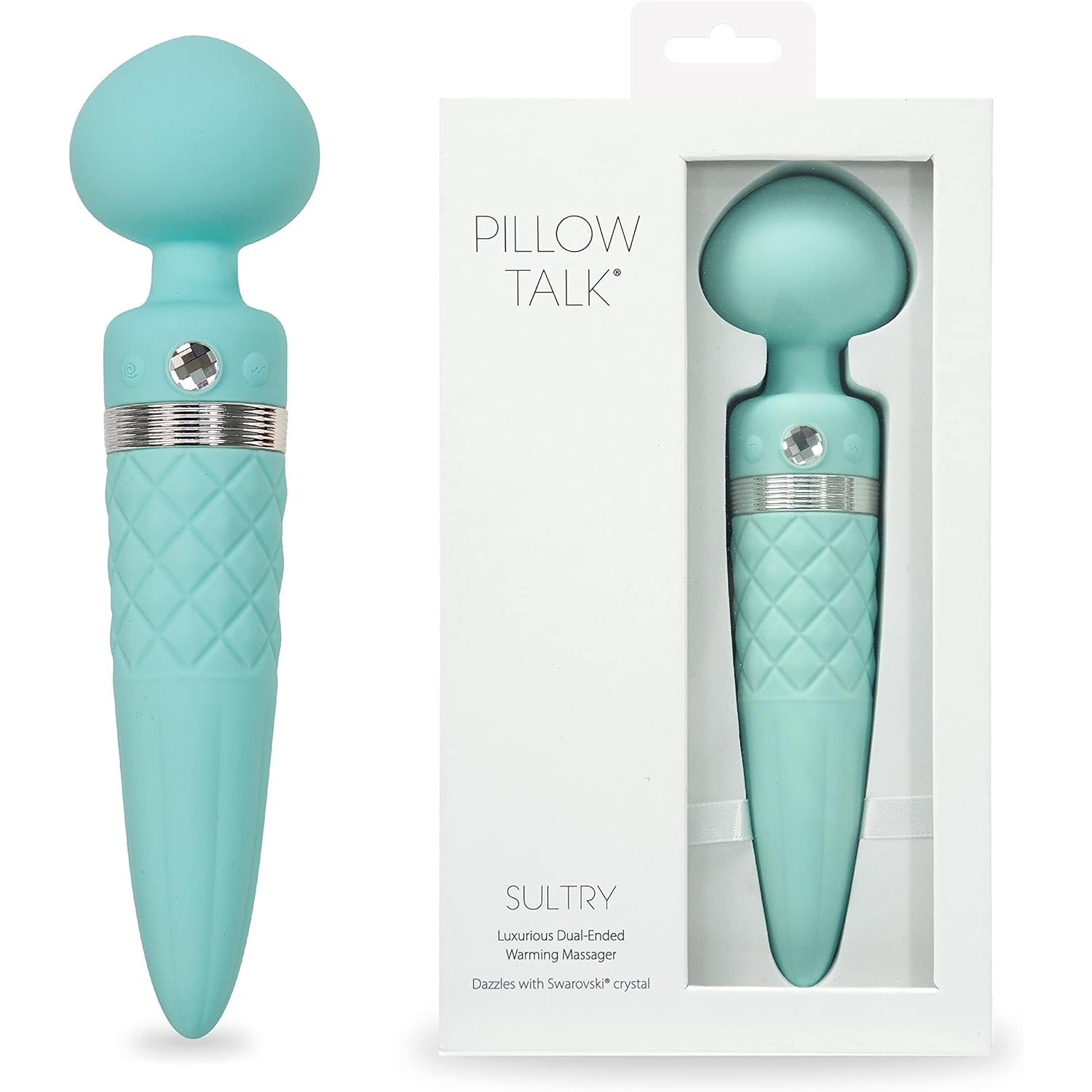 Sultry Luxurious Dual-Ended Warming Massager - Teal