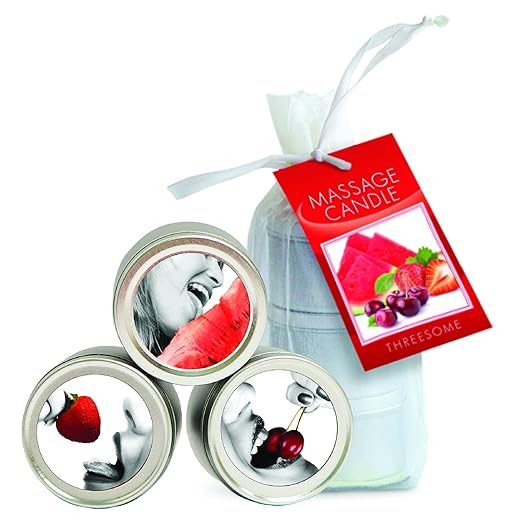 Threesome Massage Candle Mixed Red Fruit Scent