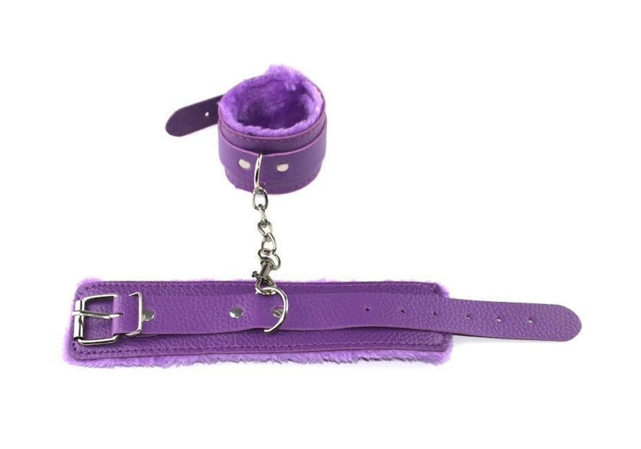 Fluffy Cuffs - Purple