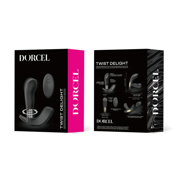 Twist Delight Remote Control Rotative Anal & Vaginal Vibrator