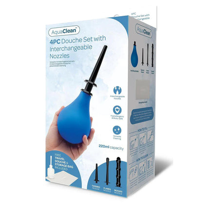 AquaClean 4-Piece Douche Set with Interchangeable Nozzles