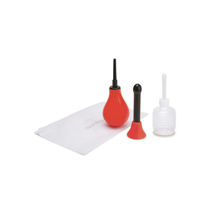 5PC Anal Douche Set with Classic and Flared Base Tip