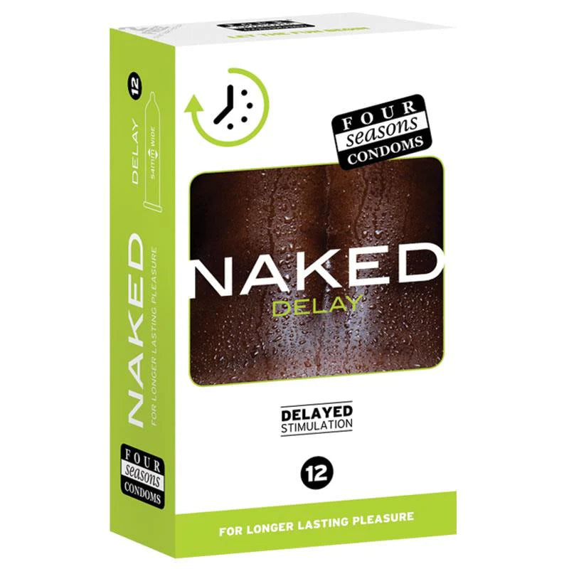 Naked Delay 54mm Condoms 12 Pack