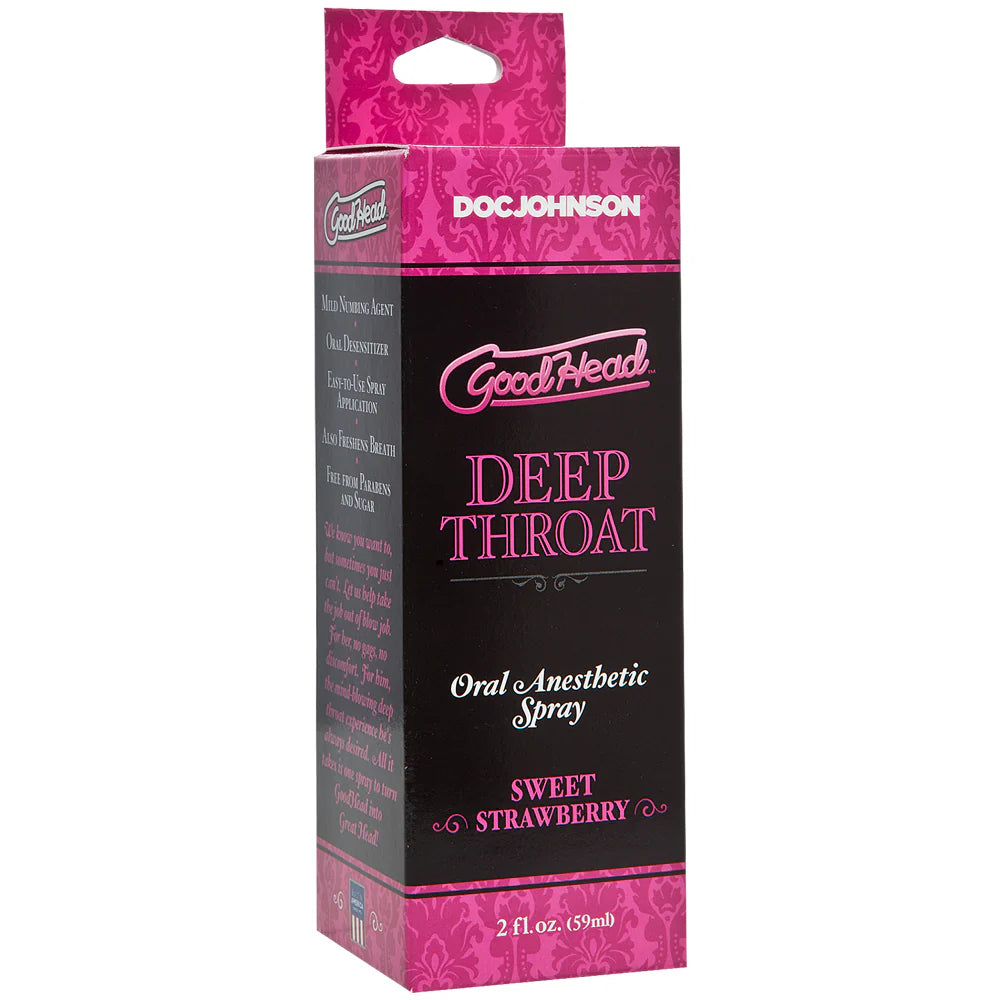 GoodHead Deep Throat Oral Anesthetic Spray Strawberry 59ml