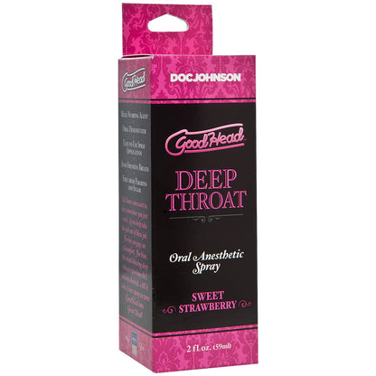 GoodHead Deep Throat Oral Anesthetic Spray Strawberry 59ml
