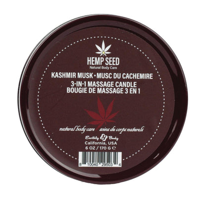 Hemp Seed 3-in-1 Massage Candle 170g - Kashmir Musk